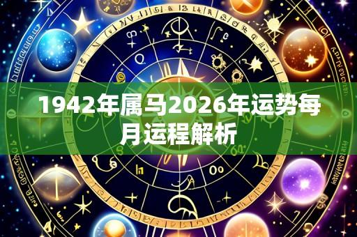 1942年属马2026年运势每月运程解析
