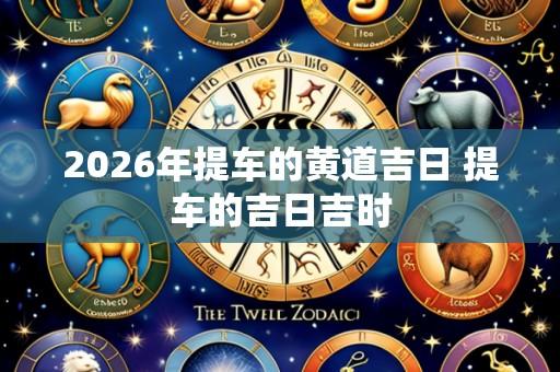 2026年提车的黄道吉日 提车的吉日吉时