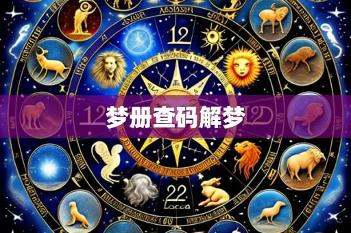 梦册查码解梦