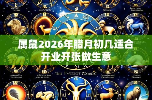 属鼠2026年腊月初几适合开业开张做生意