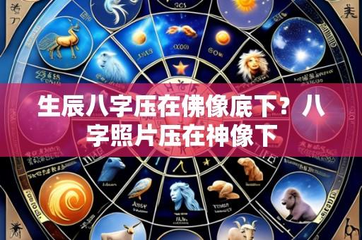 生辰八字压在佛像底下？八字照片压在神像下