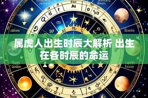 属虎人出生时辰大解析 出生在各时辰的命运