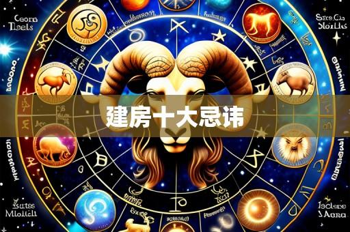 建房十大忌讳