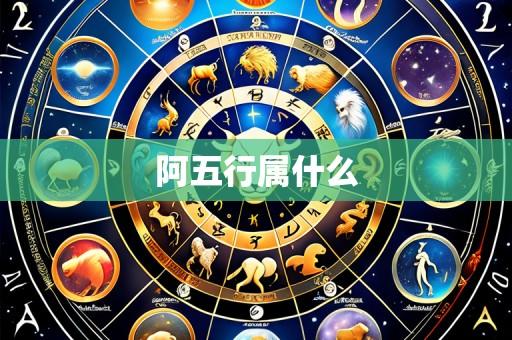 阿五行属什么
