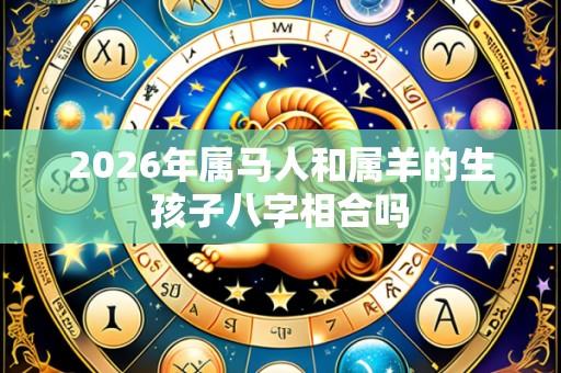 2026年属马人和属羊的生孩子八字相合吗