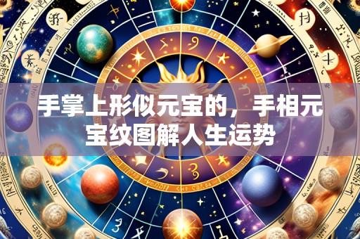 手掌上形似元宝的,手相元宝纹图解人生运势