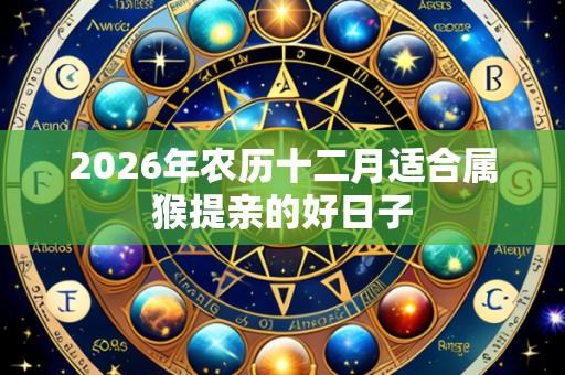 2026年农历十二月适合属猴提亲的好日子