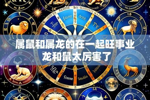 属鼠和属龙的在一起旺事业 龙和鼠太厉害了