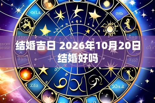 结婚吉日 2026年10月20日结婚好吗