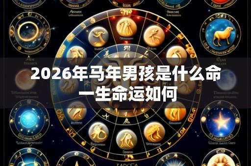 2026年马年男孩是什么命 一生命运如何