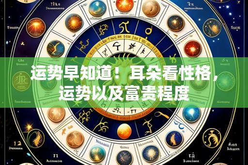 运势早知道！耳朵看性格，运势以及富贵程度