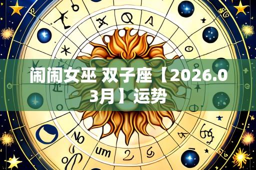 闹闹女巫 双子座【2026.03月】运势
