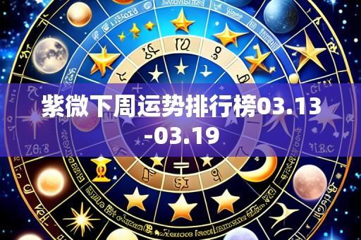 紫微下周运势排行榜03.13-03.19