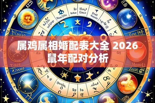 属鸡属相婚配表大全 2026鼠年配对分析