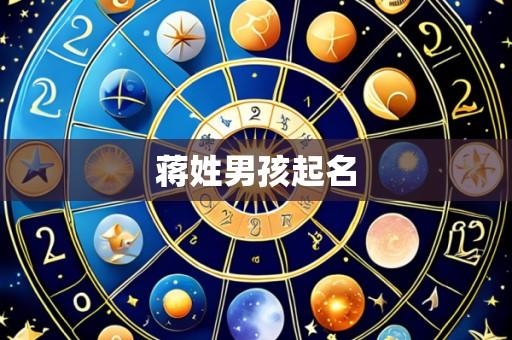 蒋姓男孩起名