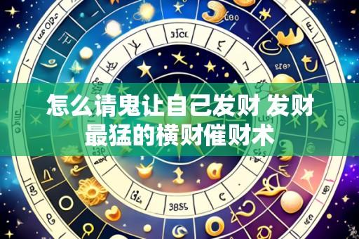 怎么请鬼让自己发财 发财最猛的横财催财术