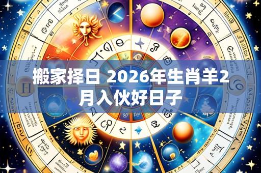 搬家择日 2026年生肖羊2月入伙好日子
