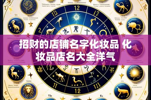 招财的店铺名字化妆品 化妆品店名大全洋气