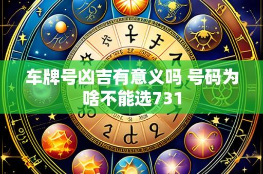 车牌号凶吉有意义吗 号码为啥不能选731