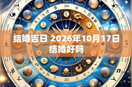 结婚吉日 2026年10月17日结婚好吗