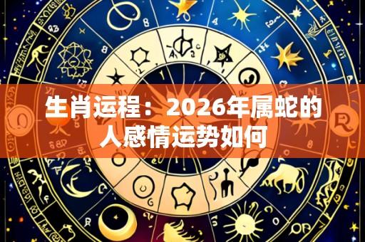 生肖运程:2026年属蛇的人感情运势如何