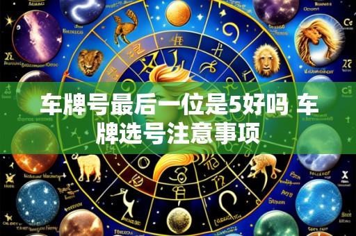 车牌号最后一位是5好吗 车牌选号注意事项