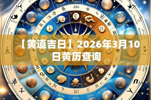 【黄道吉日】2026年3月10日黄历查询