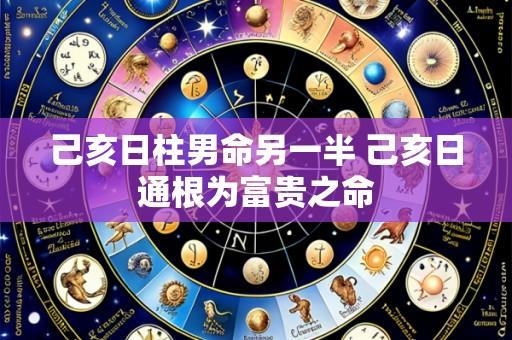 己亥日柱男命另一半 己亥日通根为富贵之命