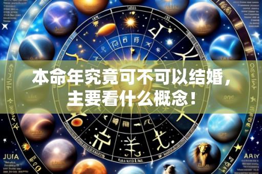 本命年究竟可不可以结婚，主要看什么概念！