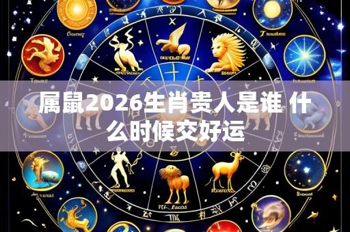 属鼠2026生肖贵人是谁 什么时候交好运