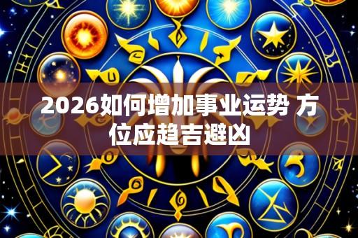 2026如何增加事业运势 方位应趋吉避凶