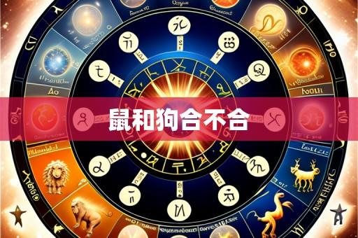 鼠和狗合不合