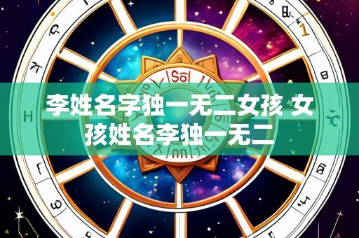 李姓名字独一无二女孩 女孩姓名李独一无二