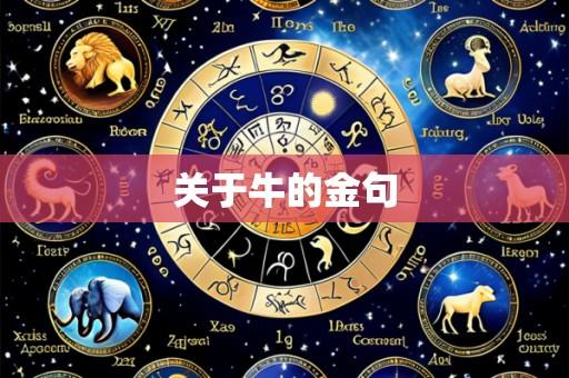 关于牛的金句
