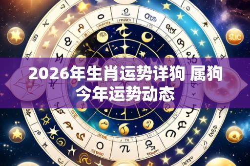 2026年生肖运势详狗 属狗今年运势动态
