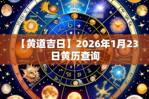 【黄道吉日】2026年1月23日黄历查询