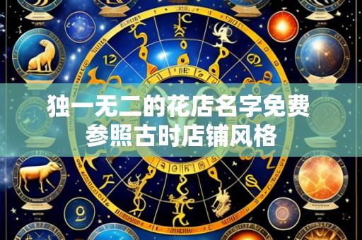 独一无二的花店名字免费 参照古时店铺风格