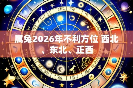 属兔2026年不利方位 西北、东北、正西