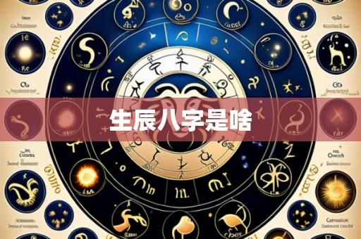 生辰八字是啥