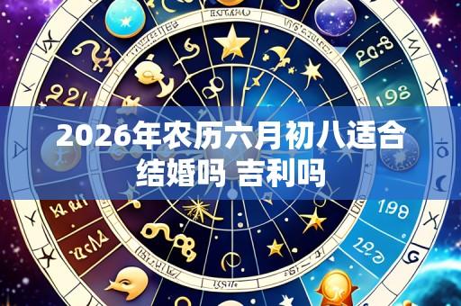 2026年农历六月初八适合结婚吗 吉利吗