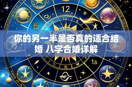 你的另一半是否真的适合结婚 八字合婚详解