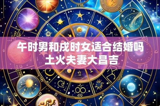 午时男和戌时女适合结婚吗 土火夫妻大昌吉
