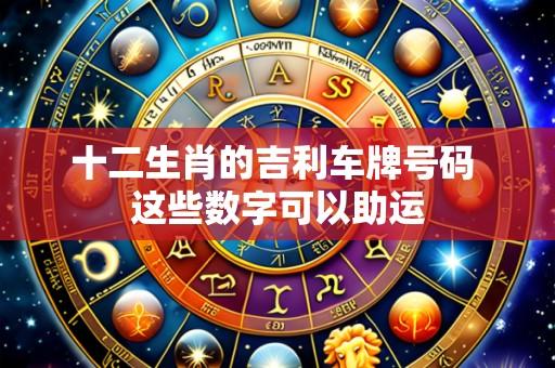 十二生肖的吉利车牌号码 这些数字可以助运