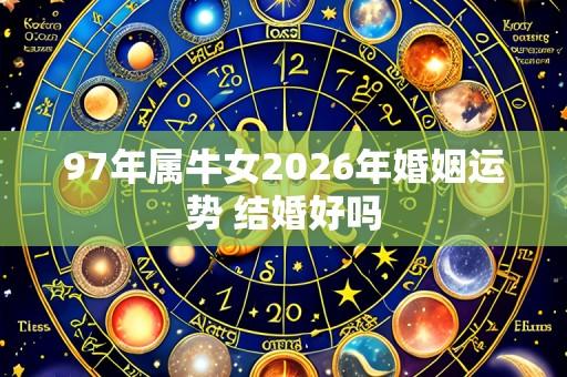 97年属牛女2026年婚姻运势 结婚好吗