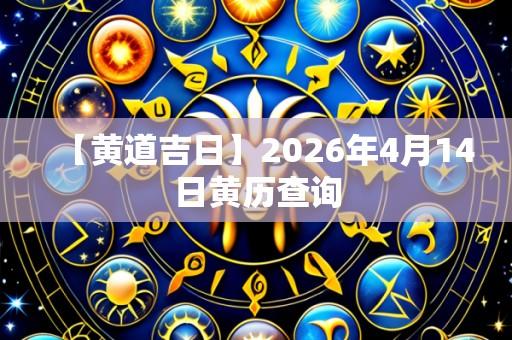 【黄道吉日】2026年4月14日黄历查询
