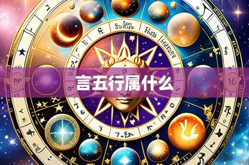 言五行属什么
