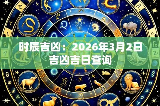 时辰吉凶:2026年3月2日吉凶吉日查询