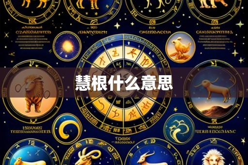 慧根什么意思