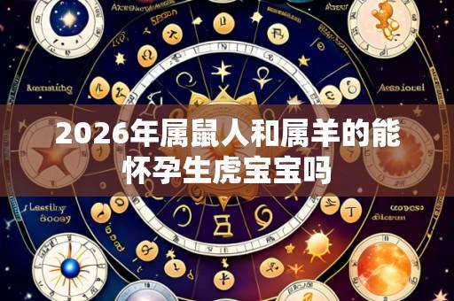 2026年属鼠人和属羊的能怀孕生虎宝宝吗