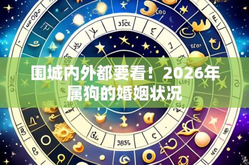 围城内外都要看!2026年属狗的婚姻状况